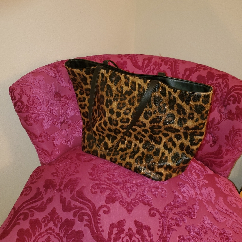Chico animal print  purse with sparkles.